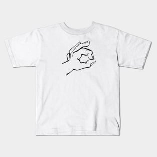 Cartoon Hand OK Symbol Kids T-Shirt